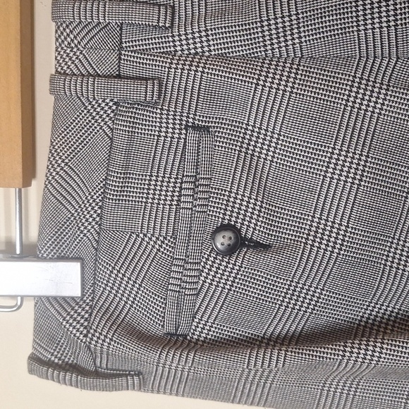 Gap Y2K straight Fit Stretch 8.5" Rise Glen Plaid Straight Leg Pants Size 2 - Picture 6 of 8